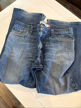 Men's Levis Blue Low Rise Straight Jeans sz W36-30L